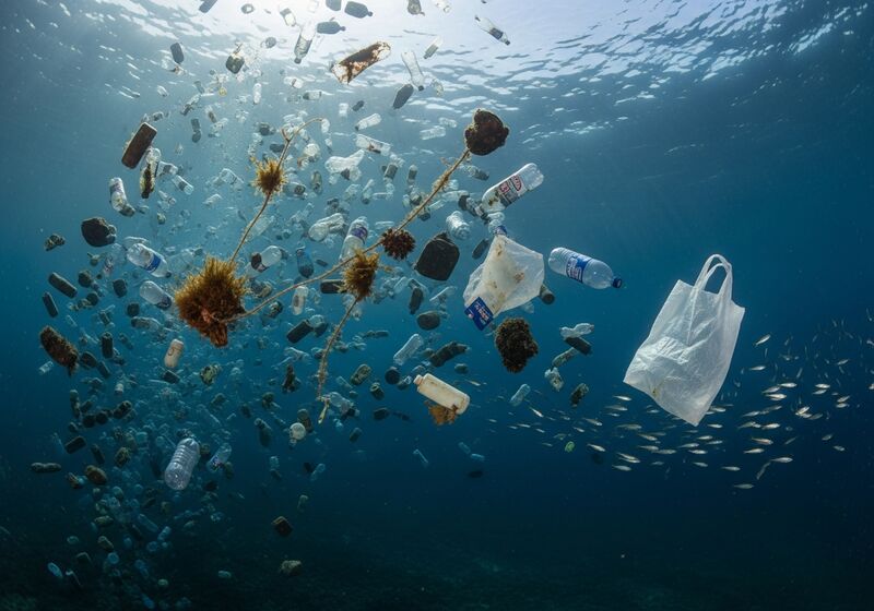 Ocean plastic pollution